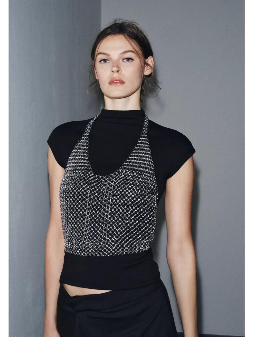 BNWT! Zara Metal Ring Top